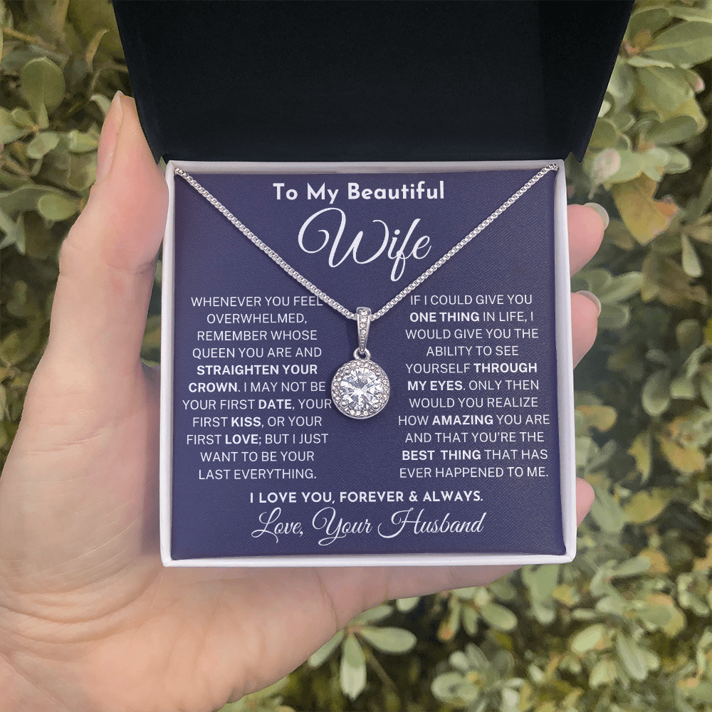 To My Beautiful Wife Necklace, I love You Forever & Always