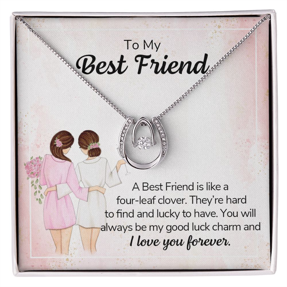 To My Best Friend Necklace - I love You Forever