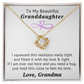To My Beautiful Granddaughter Necklace - Feel My Love