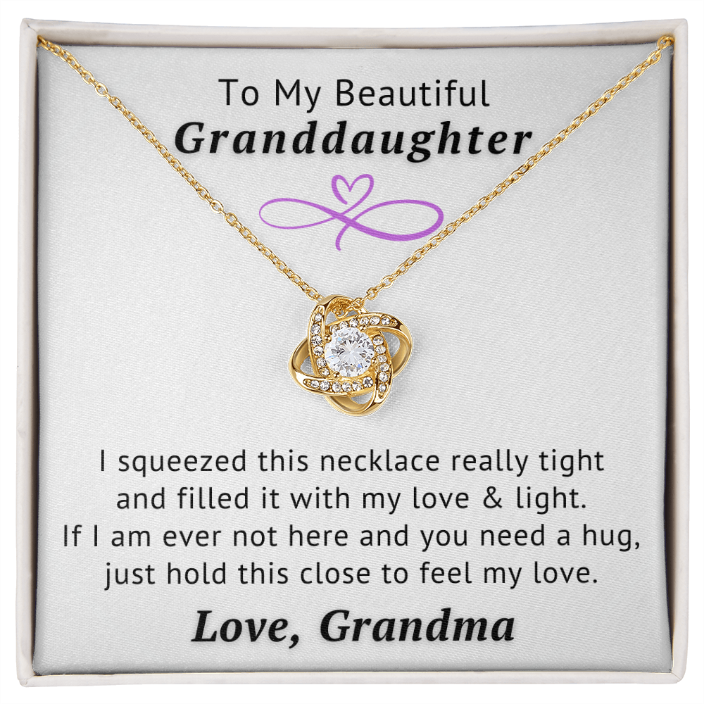 To My Beautiful Granddaughter Necklace - Feel My Love