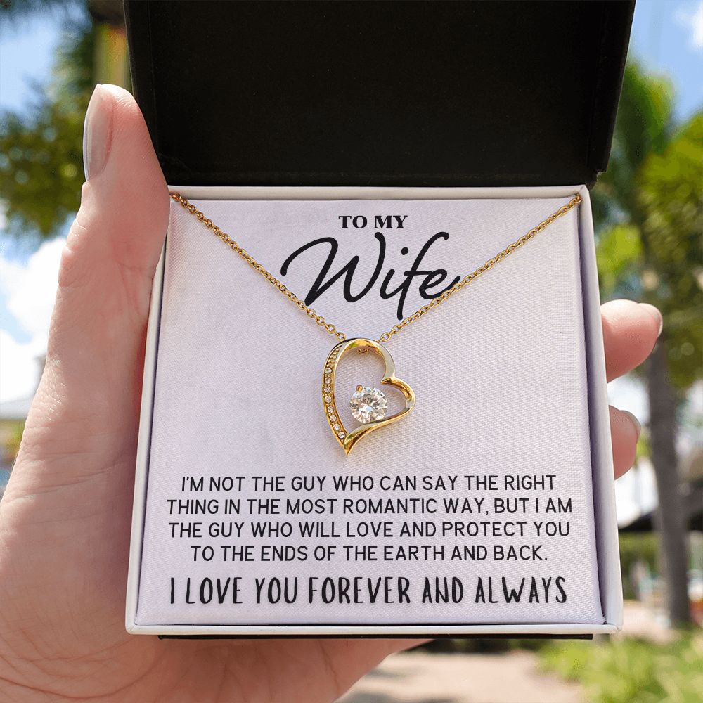 To My Wife Necklace - I Love You Forever And Always