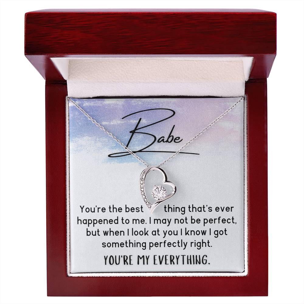 Babe Necklace - You're My Everything - Brush Stroke - Simple