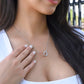 Babe Necklace - You're My Everything - Interlocking Hearts