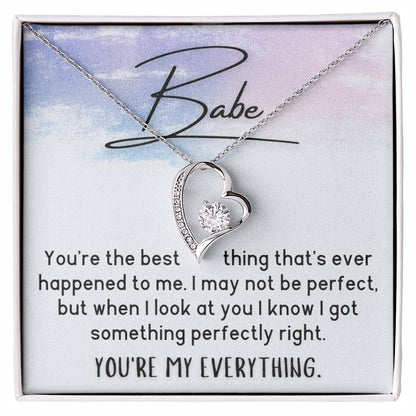 Babe Necklace - You're My Everything - Brush Stroke - Simple