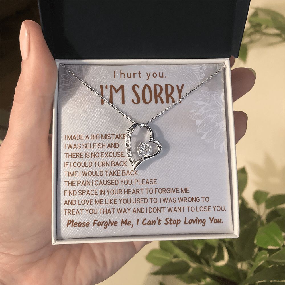 I Hurt You I'm Sorry Heart Necklace - There Is No Excuse