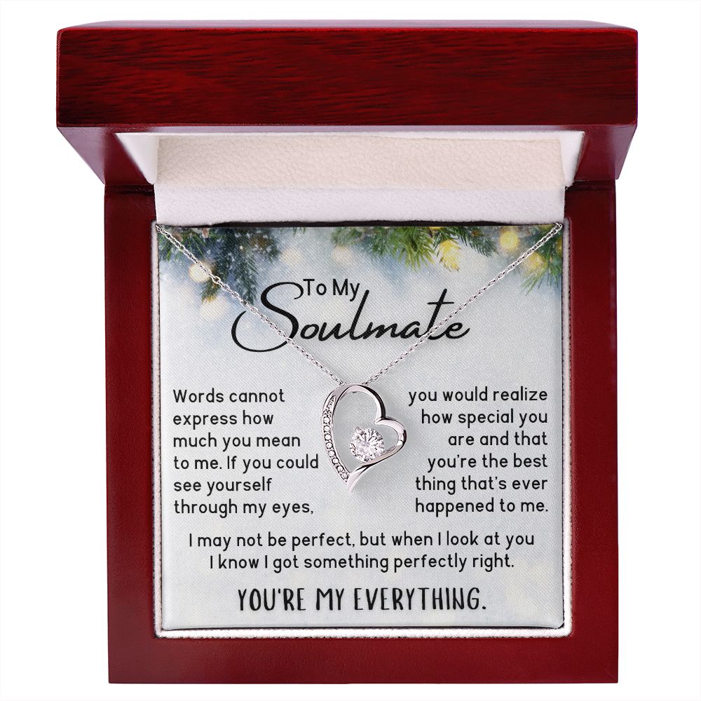 Soulmate Necklace - You're My Everything - Pine