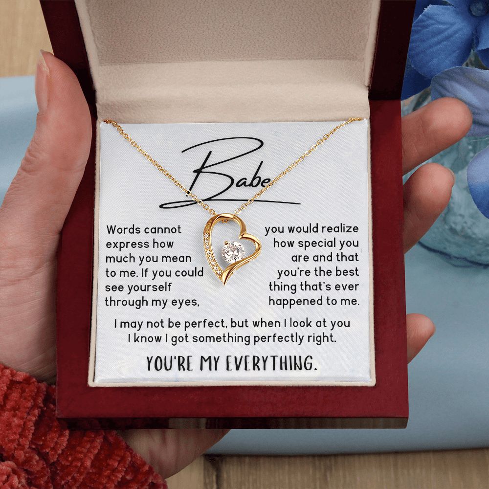 Babe Necklace - You're My Everything - Plain