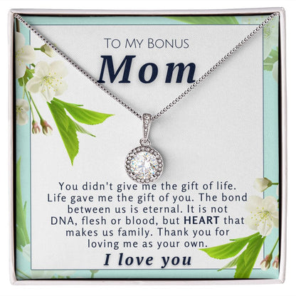 To  My Bonus Mom Necklace - The Bond Between Us