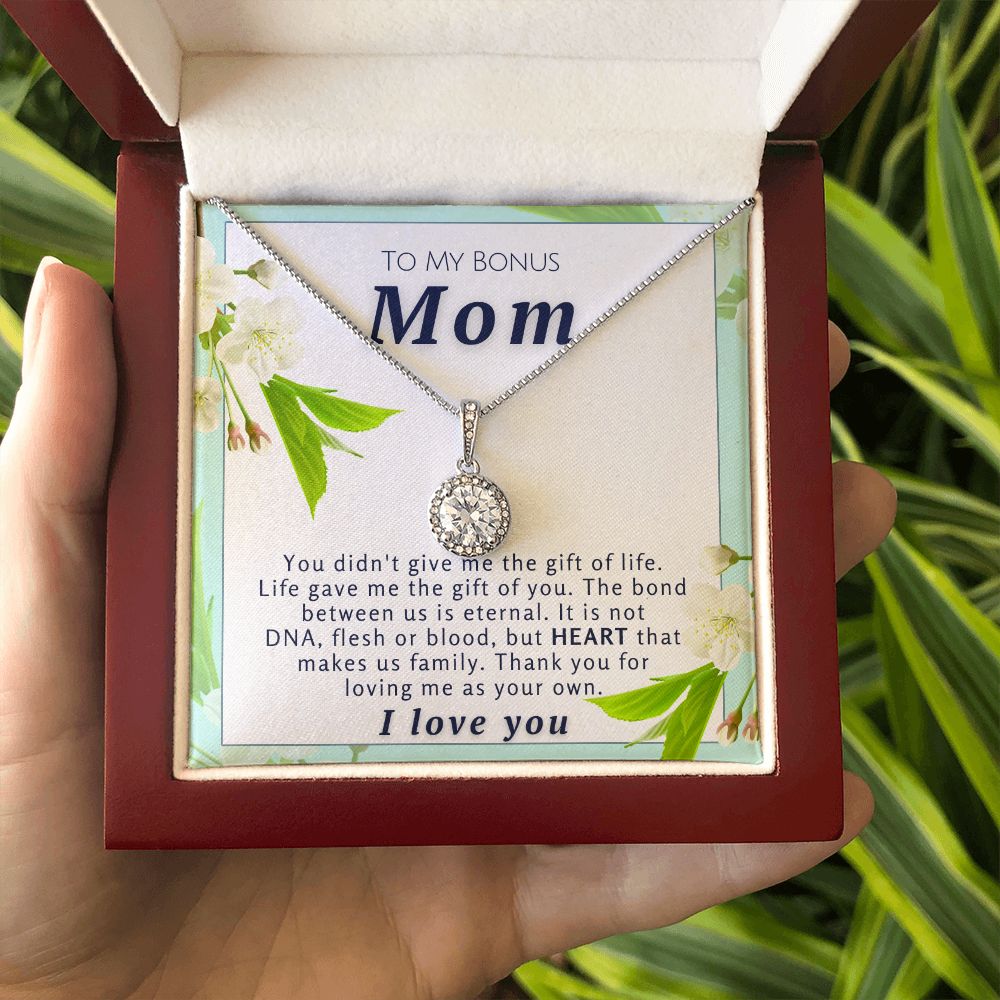 To  My Bonus Mom Necklace - The Bond Between Us