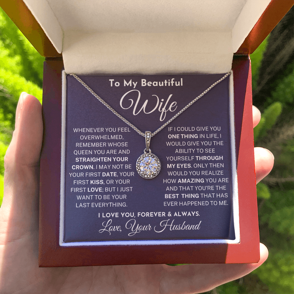To My Beautiful Wife Necklace, I love You Forever & Always
