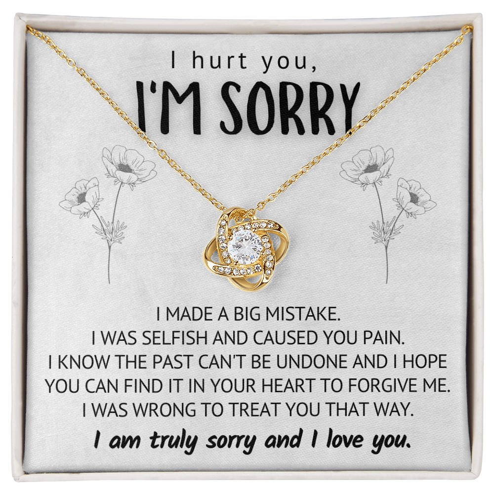 I Hurt You I'm Sorry Necklace - I made a big mistake
