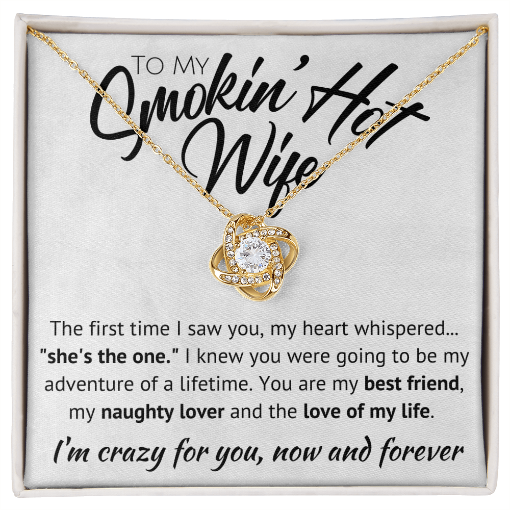 To My Smokin' Hot Wife Necklace  - My Naughty Lover