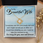 To My Beautiful Wife Necklace - Real Life Overcrowds Real Love