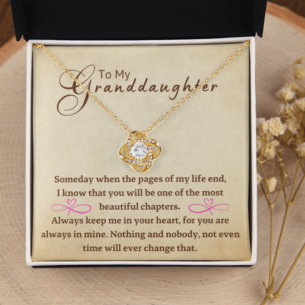 To My GrandDaughter Necklace - Most Beautiful Chapters
