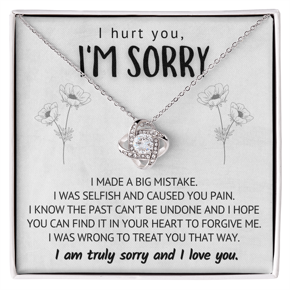 I Hurt You I'm Sorry Necklace - I made a big mistake