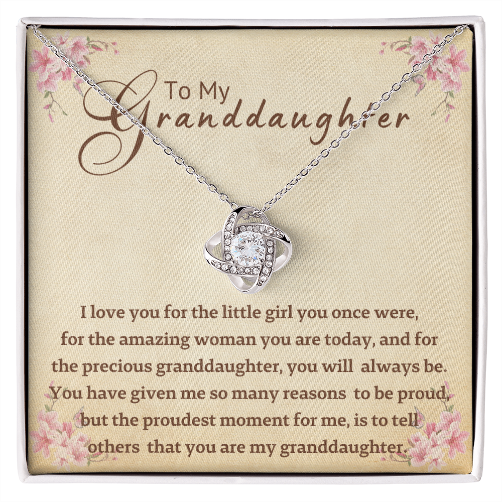 To My Granddaughter Necklace - So Many Reasons To Be Proud