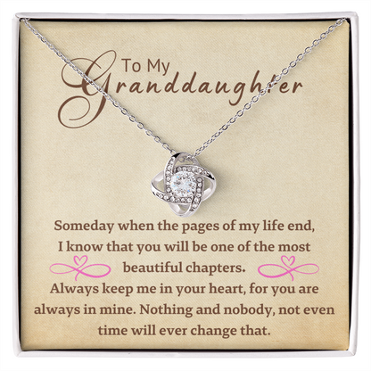 To My GrandDaughter Necklace - Most Beautiful Chapters
