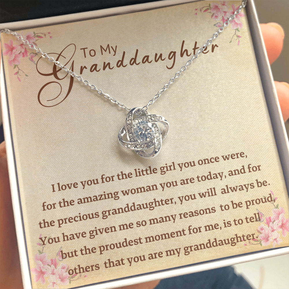 To My Granddaughter Necklace - So Many Reasons To Be Proud