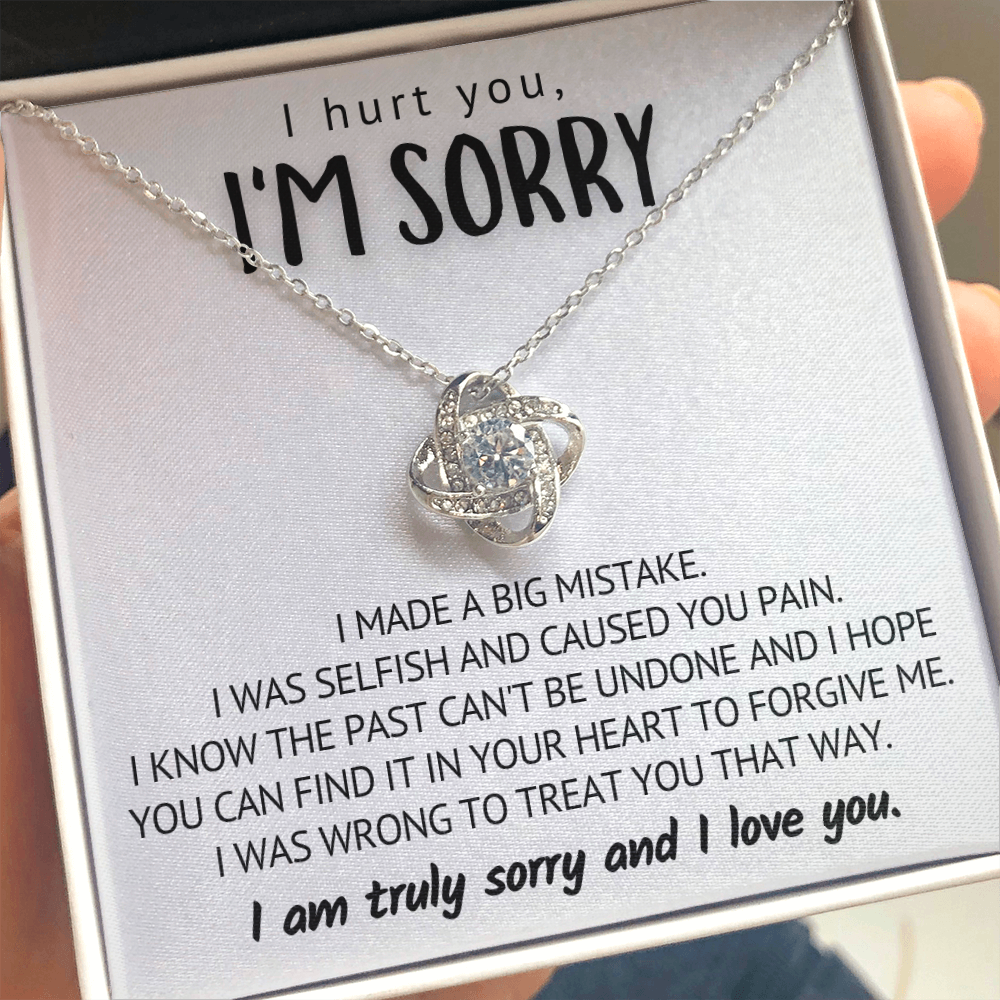 I made a big mistake - I Hurt You I'm Sorry Necklace -