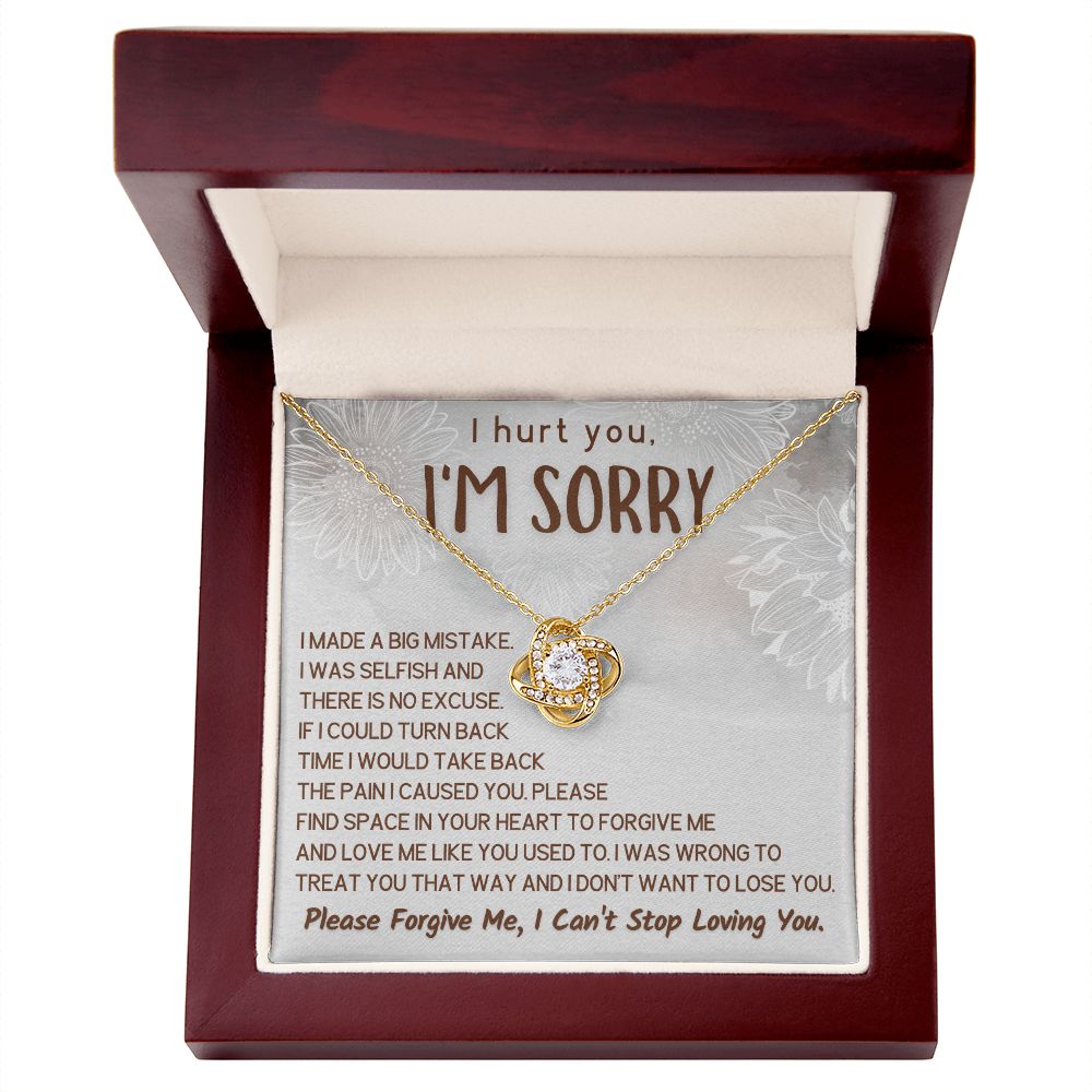I Hurt You I'm Sorry Necklace - There Is No Excuse