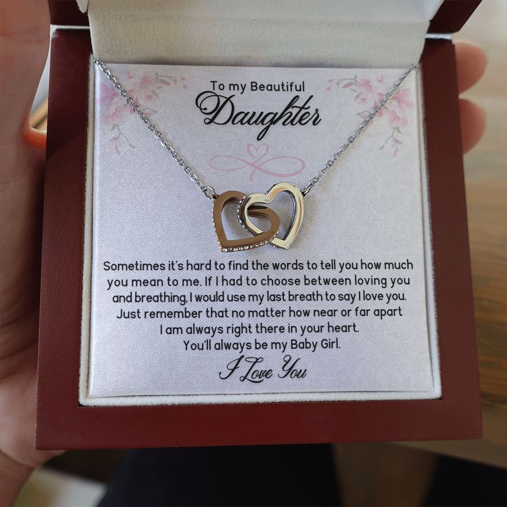 To My Beautiful Daughter Necklace - Just Remember