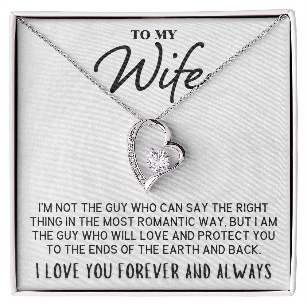 To My Wife Necklace - I Love You Forever And Always