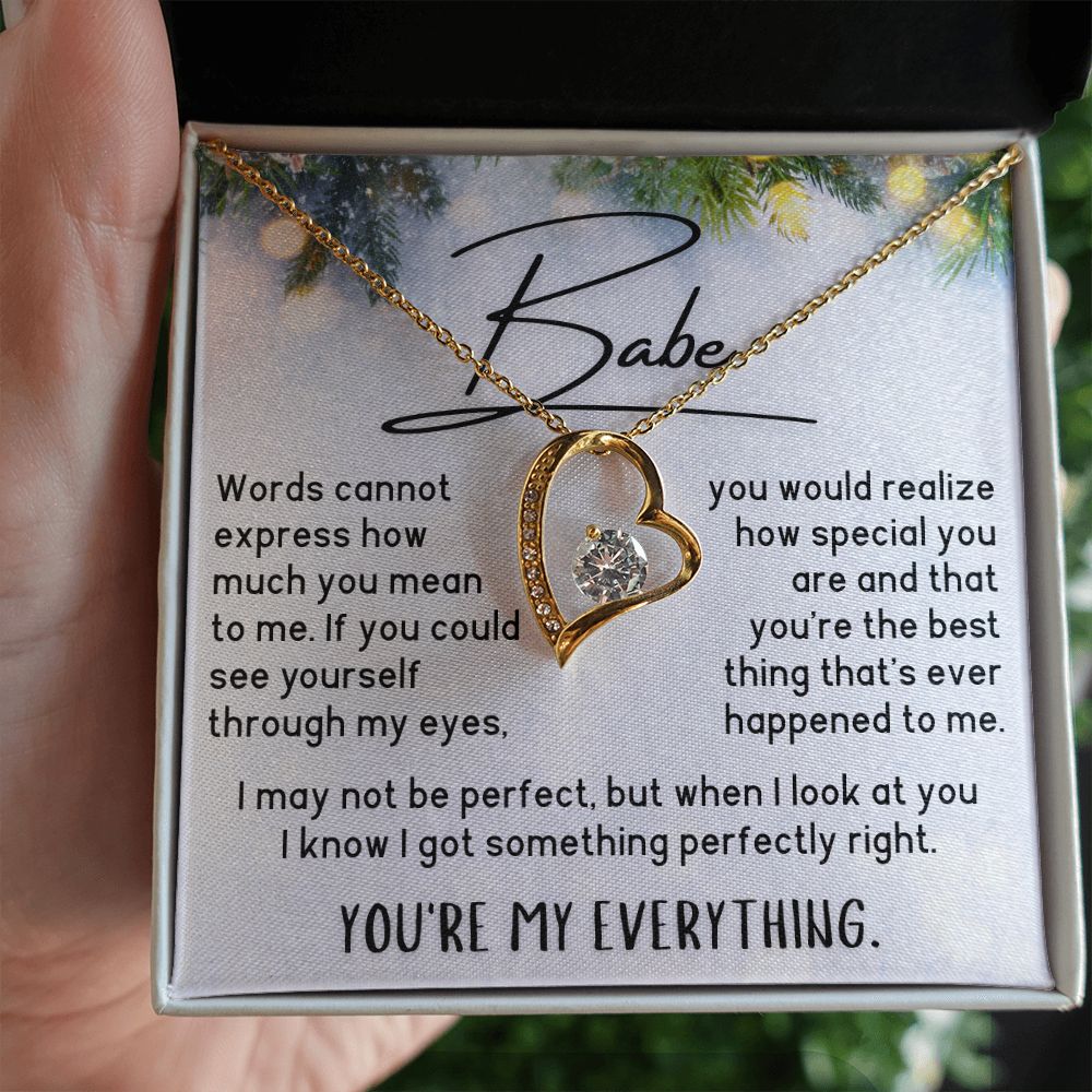 Babe Necklace - You're My Everything - Pine