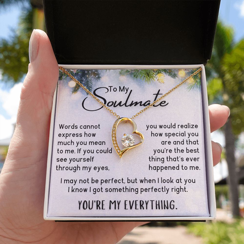 Soulmate Necklace - You're My Everything - Pine